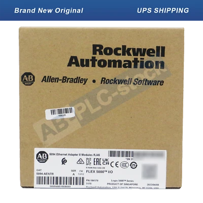 100% NEW Allen-Bradley 5094-AENTR CompactLogix 5000 Ethernet/IP UPS Shipping - Image 1 of 4
