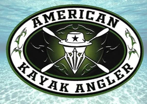 TRIBAL PHANTOM American Kayak Angler Fishing sticker 4-inch OVAL - Picture 1 of 1
