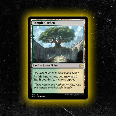 Temple Garden - Custom Magic: The Gathering Card - High-Quality - Image 1 of 4