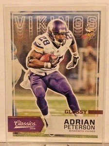 2016 PANINI CLASSICS FOOTBALL GLOSSY ADRIAN PETERSON VIKINGS    WM3
