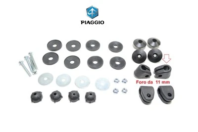 Gommini boccole supporti con viti paravento originali Piaggio per scooter Vespa - Immagine 1 di 4