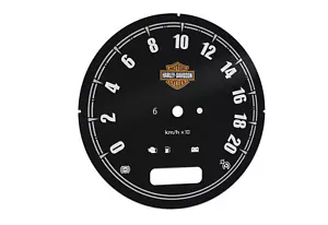 Tachoscheibe Gauge Tachometer für Harley-Davidson Softail MPH to km/h - Bild 1 von 7
