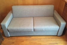 Divano letto a 2 posti Grigio