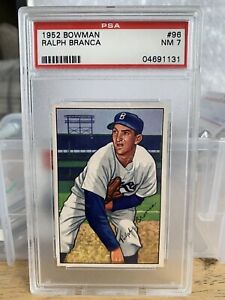 1952 Bowman Ralph Branca #96 PSA NM 7 Brooklyn Dodgers