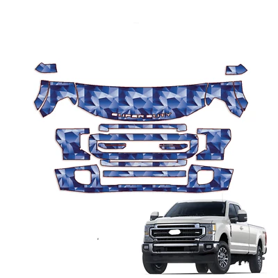 2020-2022 для Ford F-350 F250 Super Duty предварительная защита краски частичная передняя - Изображение 1 из 4