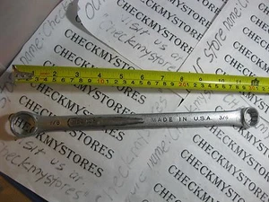 VINTAGE EASCO 7/8&3/4 62128 BOX END WRENCH FORGED MADE IN USA - Picture 1 of 6
