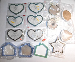 Vintage Lot 14 HEARTS Rounds Holiday Frames Cross Stitch Needlecraft Pictures #2 - Picture 1 of 8