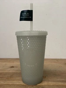 Starbucks Tumbler Thermal Mug Cold toGo Bling Studded Glow-in-the-Dark 16oz NEW - Picture 1 of 3