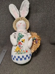 TELA PINTADA A MANO ÚNICA DE PASASTER Estilo Ropa DECORACIÓN CONEJO CONEJITO - Imagen 1 de 6