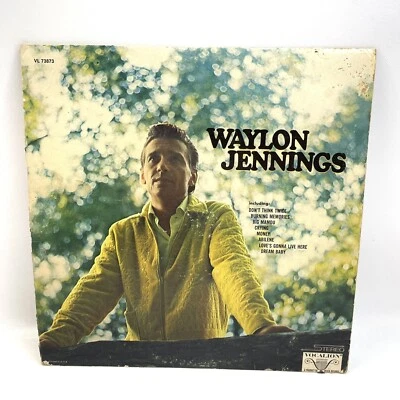 Waylon Jennings - Waylon Jennings MCA Vinyl Record Album Vocalion Records - Image 1 of 4