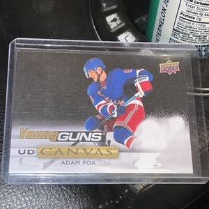 19/20 UPPER DECK HOCKEY ADAM FOX YOUNG GUNS CANVAS C97 - Picture 1 of 6