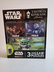 Star Wars 3 Jigsaw Puzzles by Thomas Kinkade Station 3 Interlocking 2000 Pcs - Picture 1 of 6