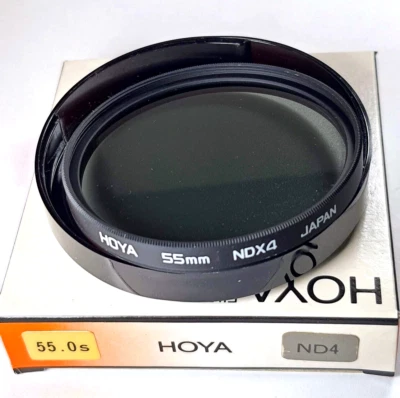 55mm Genuine Hoya ND4 ND 4 Lens filter 55 mm Neutral Density ND4X ND 4X Japan - Image 1 of 4