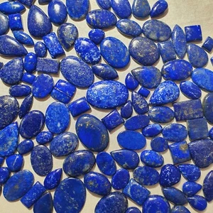 Cabujón suelto hecho a mano con piedras preciosas de lapislázuli natural - Imagen 1 de 4