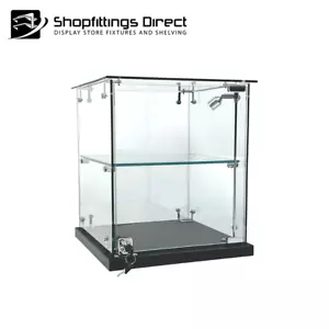Small Mini Glass Display Cabinet Case Counter Top LED light SGC354LED - Picture 1 of 3