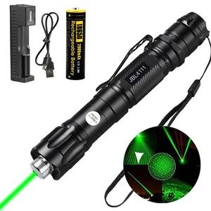 6000 Meilen grüner Laserpointer Laserstift hohe Leistung sichtbarer Lichtstrahl + Akku - Bild 1 von 14