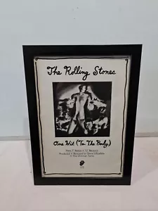 "The Rolling Stones One Hit Single 1987 GERAHMTE WERBUNG MUSIKPLAKAT A4 8X12" - Bild 1 von 2