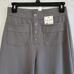 NWT Halara Pants High Waist Button Multiple Pockets Straight Leg Casual Size S - Picture 1 of 11