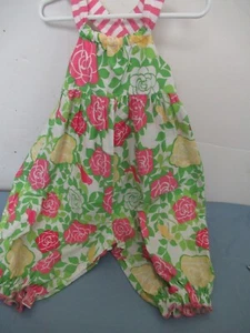 P18 Girls size 3 Multicolored Floral Bonnie Jean Romper - Picture 1 of 9