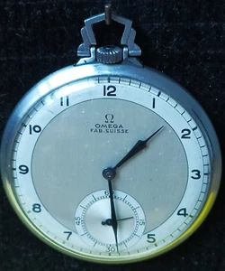 OMEGA Art Deco,cal.37,5 L-15P, Zweifarbiges Zifferblatt, Platin 0,950 um 1939 - Bild 1 von 13