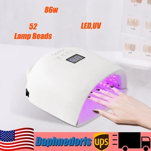 86W Rechargeable Cordless Nail Gel Dryer Wireless Led UV Nail Lamp Manicure - Picture 1 of 14