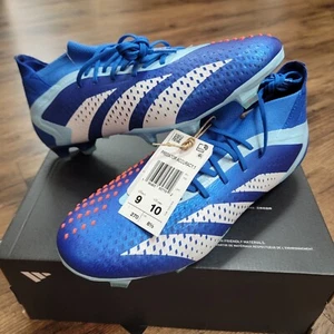 Adidas Predator Accuracy.1 FG Soccer Cleats Blue GZ0038 Men’s Size 9 - Picture 1 of 6