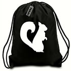 Squirrel Drawstring Bag, Gym Bag,Water Resistant Swimming Bag, School Bag