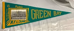 Green Bay Packers 1965, 66, and 67 NFL Champs Full Size Photo Pennant 30” - Picture 1 of 10