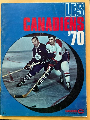 1969-70 Canadiens Yearbook - La Revue Sportive Canadiens Sports Magazine - EX - Image 1 of 4