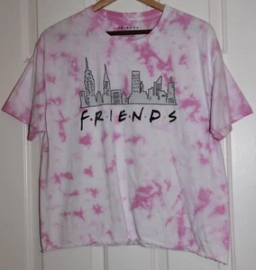 Friends TV Show Pink Women's Ladies Short Sleeve T-Shirt Large L - Excellent - Picture 1 of 3