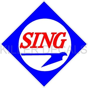 Calcomanía de tanque de aceite con bomba de gasolina sing-1) 12" de Amoco - Imagen 1 de 1