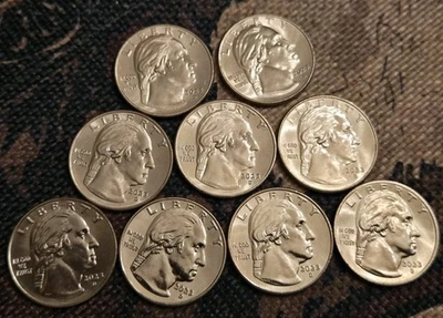 2023 D Error “In Cod We Trust” Jovita Idar Women's Quarter. RARE 10 Coins. 100%. - Image 1 of 4