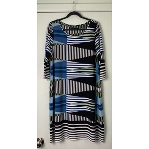 Ivanka Trump Abstract Geometric Multicolor  Dress XL - Picture 1 of 10