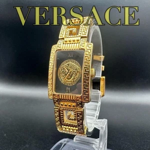VERSACE Watch Logo Medusa Greca Gold Women's Men's From Japan i18004 - Picture 1 of 8