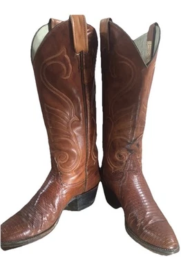 Larry Mahan Women’s Lizard boots Size 5 Made in Texas - Image 1 of 4