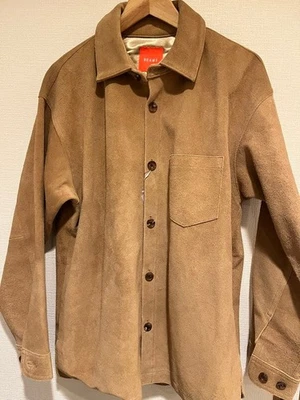 Beams suede leather jacket blouson, men's size, thick leather, new with tags - Image 1 of 4