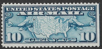 US Stamps #C7 10c. Map & Planes Issues Air Mail MNH XF - Image 1 of 2