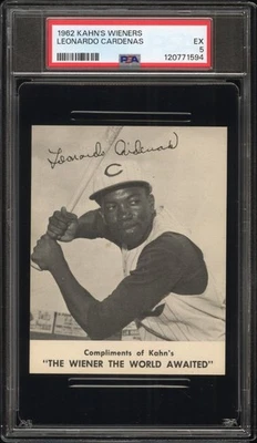 Kahn's Wieners 1962 Leonardo Cardenas PSA 5 Foto 1 de 2