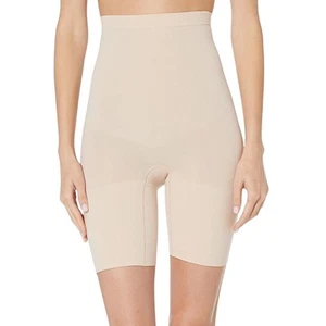 Spanx Higher Power Shorts High Waisted Shaper Short Soft Nude Size 1X Shapewear - Picture 1 of 8