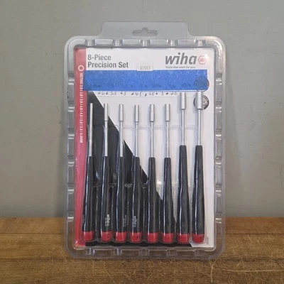Wiha 26590 Nut Driver Set with Precision Handle, 2.5 to 6mm, 8 Piece Set Used  - Image 1 of 4