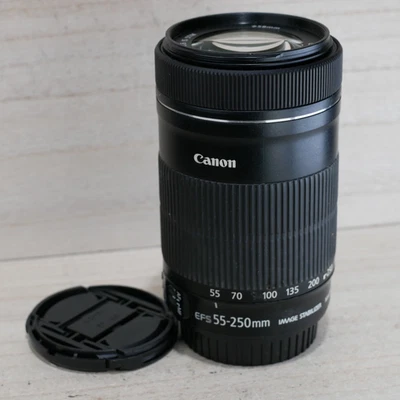 Canon 55-250mm f/4-5.6 EFS IS STM Lens for Canon DSLR Camera *GOOD/TESTED* - Image 1 of 4