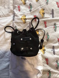 D& G Small Soft Leather Pull String Bucket Bag  - Picture 1 of 6