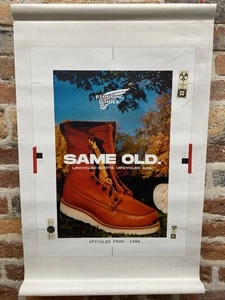 Red Wing Shoes Werbung Poster Moc Toe Boots American Roll-Up Wandbanner - Bild 1 von 5
