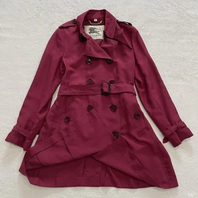 BURBERRY LONDON Trench coat 100% silk size 44 large size - Image 1 of 4