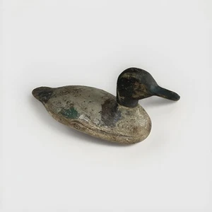 antik 1800er handgeschnitzt Holz Volkskunst Pintail Drake Ente Lockvogel Skulptur Kunst - Bild 1 von 11