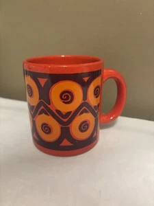 Vintage Waechtersbach W. Germany MCM Abstract Geometric Spiral Wave Mug Rare - Picture 1 of 7