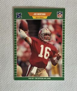 1989 Pro Set Joe Montana #381 Football Card San Francisco 49ERS HOF