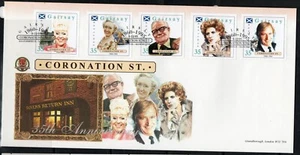 STAMPS LOCAL GB-Gairsay Isl., Coronation Street ,stripe of 5,FDC, 1995-# - Picture 1 of 1