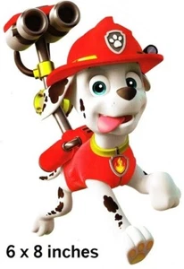 Marshall Badge Peel & Stick Decal Paw Patrol Pup Logo Wall Sticker Art Kids Room - Picture 1 of 1