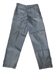Vtg Bike Athletic Windbreaker Pants Mens L Navy Blue Pockets Elastic Waist NWOT - Picture 1 of 13